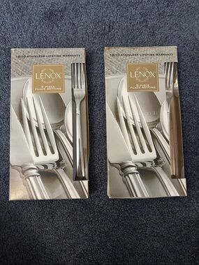 Lenox Silver Stainless Steel 5-Piece Place Settings (Set of 2)